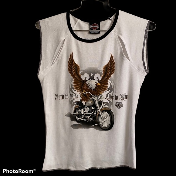 Harley-Davidson Tops - Harley Davidson Slit Cut Ladies Shirt NWOT Roeder HD Sandusky, OH
